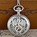 FHISD Steam Punk Thème DIY Full Hunter Quartz Gravé Rétro Pendentif Montre De Poche Chaîne Cadeau