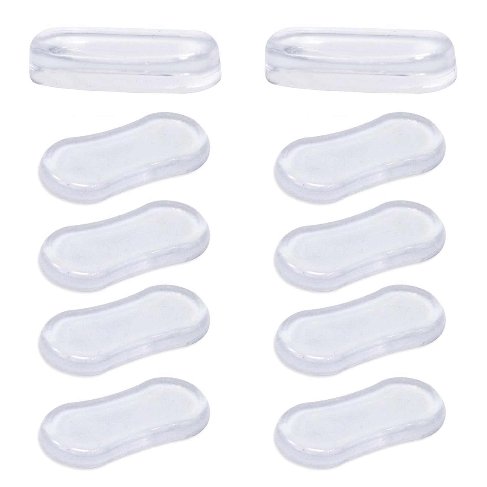 Toilet Seat Buffers,10 PCS Toilet Seat Fittings Toilet Seat Buffers Replacement Adhesive Rubber Cushioning Pads White Push-in Stoppers Stabilisers and Anti-Slip Washers for Home