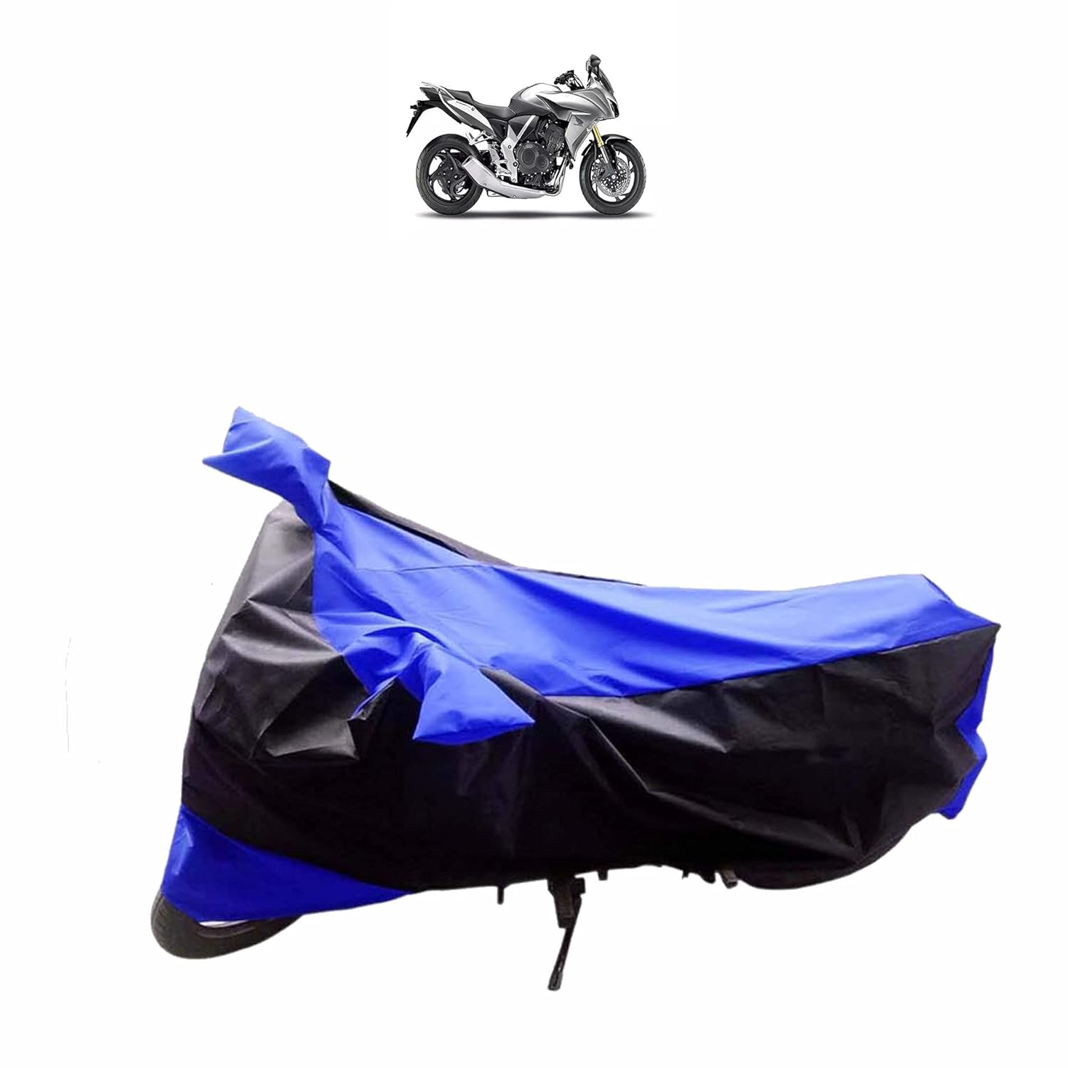 Kandid Blue & Black Uv Protective Motorcycle Cover_5703 Amazon.in Car & Motorbike