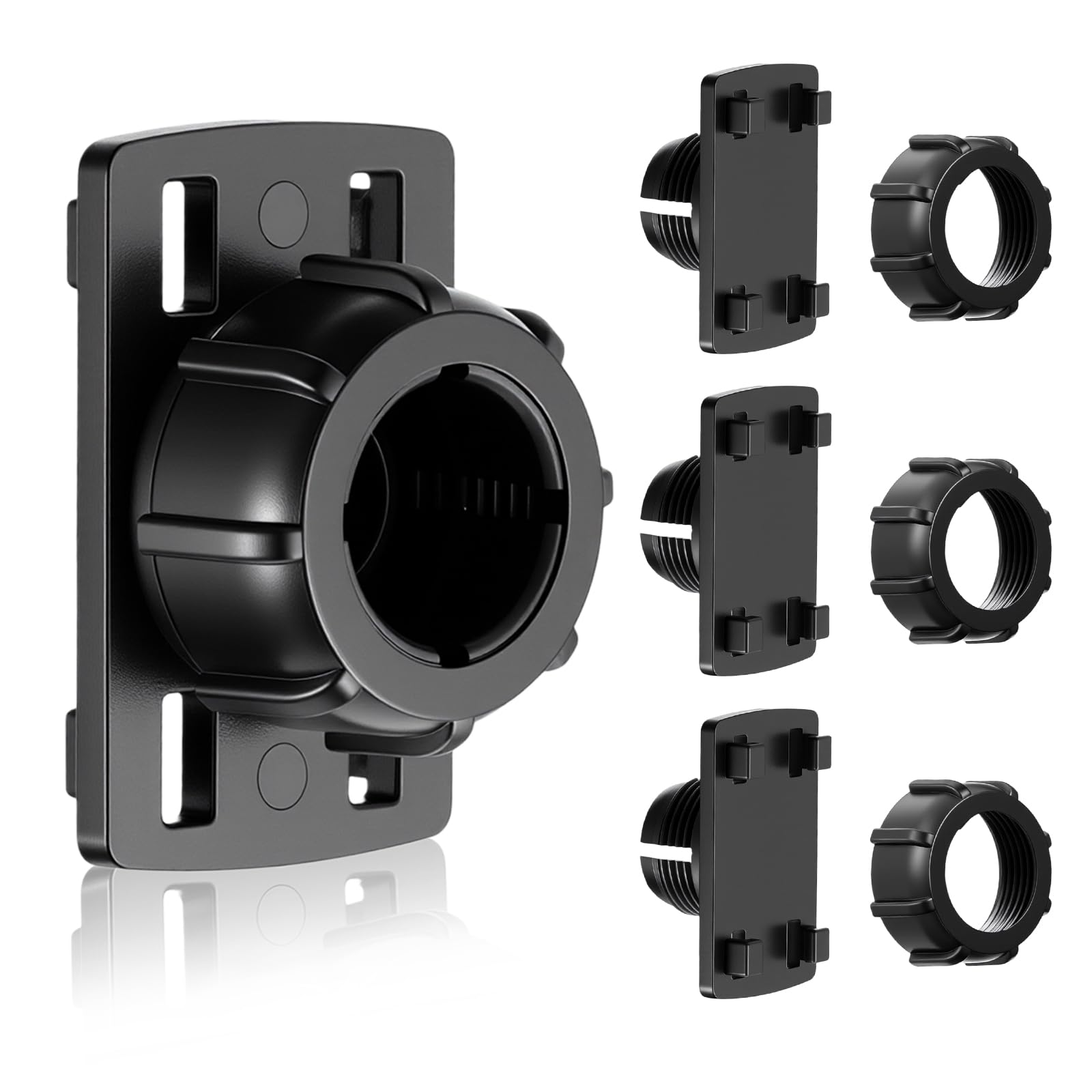 4 Pack Tightening Nut with 4 Button Lock Replacement 17mm Ball Joint Mount Socket Ball Joint Socket to 4-Button Lock Adapter Connector Base Support Mount Stand Bracket for Screen Holder Backup Camera-image-37