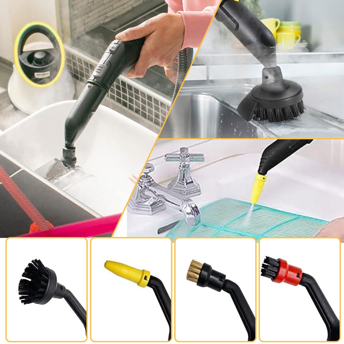 Applicable Kit D'accessoires Pour Nettoyeur Vapeur Kärcher SC1