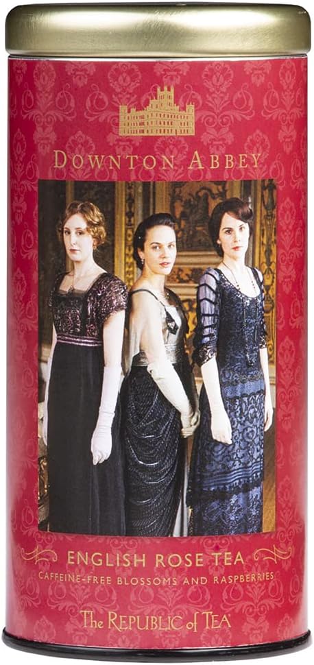The Republic of Tea Downton Abbey English Rose Herbal Tea, 36 Count