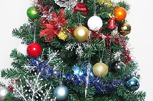 Christmas Ball Ornaments, 25 Christmas Tree Decoration Hanging Balls, Christmas Ornaments, Party Decorations, 5 Kinds Of 2.36 Inch Balls (60 Mm Christmas Ornaments) Black Christmas Balls #TOP4