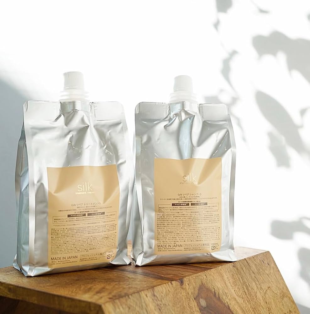 シルク　シャンプー　トリートメントセット1000ml Amazon | 【公式】シルクリペアシャンプー＆トリートメントBB