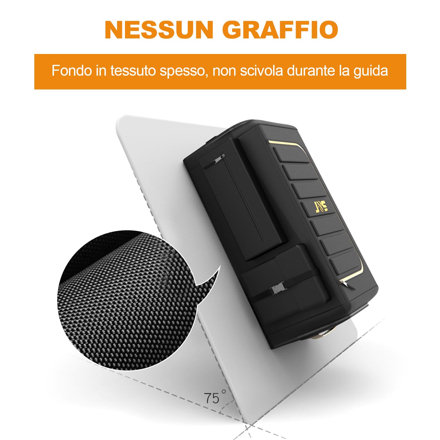 Ergocar Organizzatore per Auto Oxford Bagagliaio Multifunzionale Auto Organizer con Multi Tasca Organizzatore di Immagazzinaggio per SUV/Auto/Camion (Nero, 70L con Tasche Laterali)