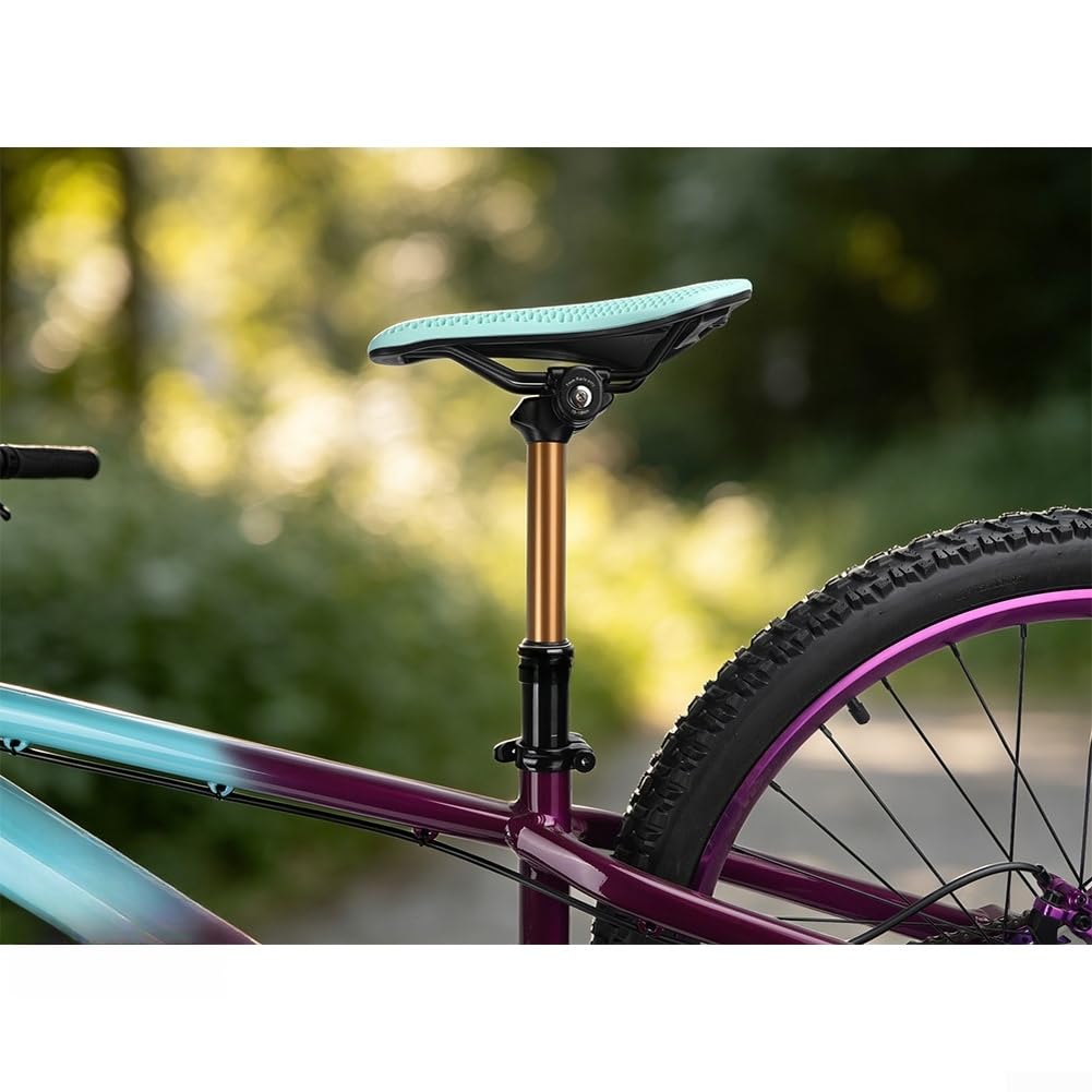 Yhenlovtt Reggisella Dropper in alluminio con telecomando | Passacavo interno, altezza regolabile per mountain bike, sistema idraulico sigillato, componente per ciclismo fuoristrada