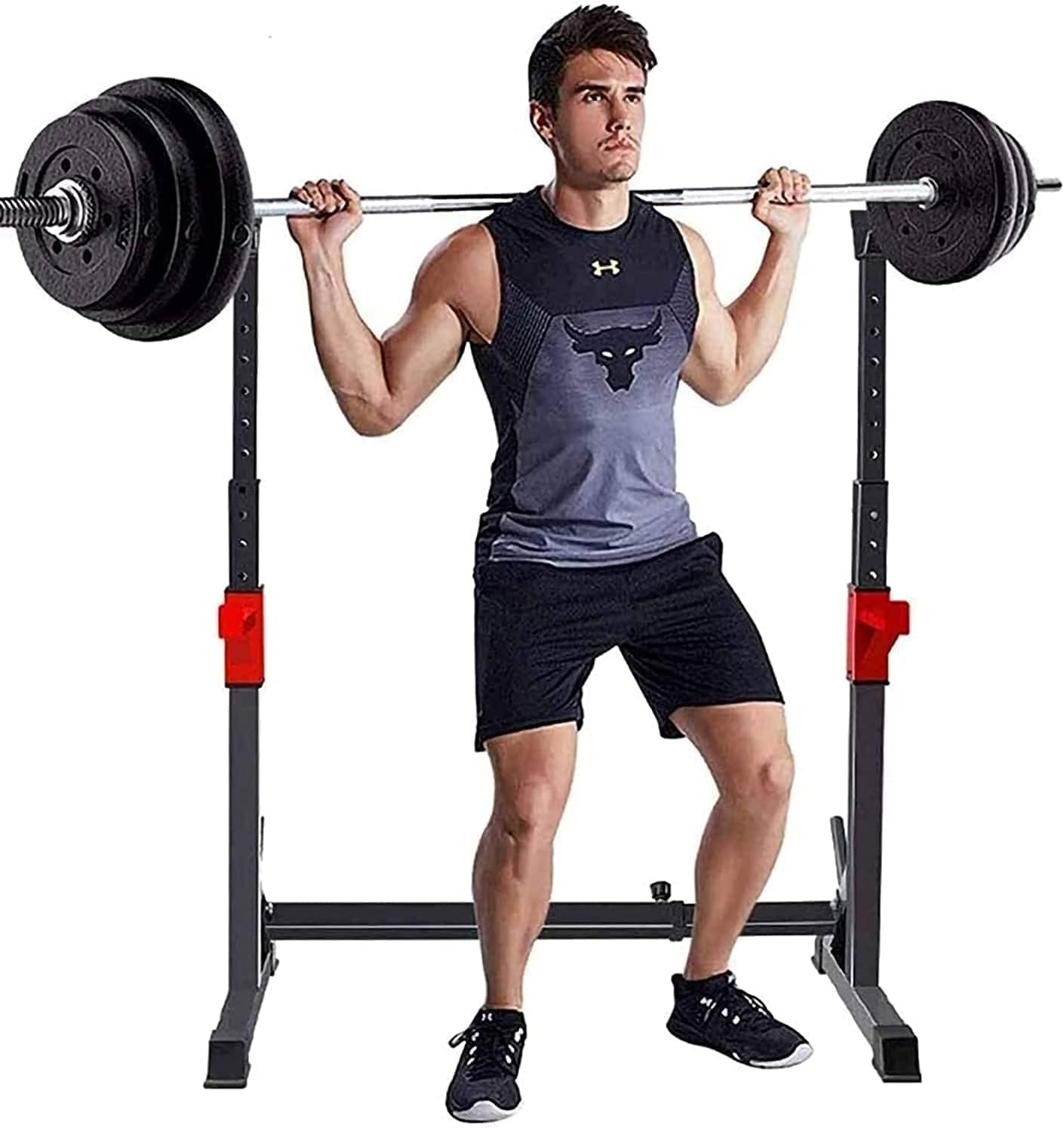 Rack per Squat Professionale Attrezzatura per Allenamento della Forza Attrezzatura per Sport Domestici Attrezzatura per distensione su Panca Attrezzatura per ca