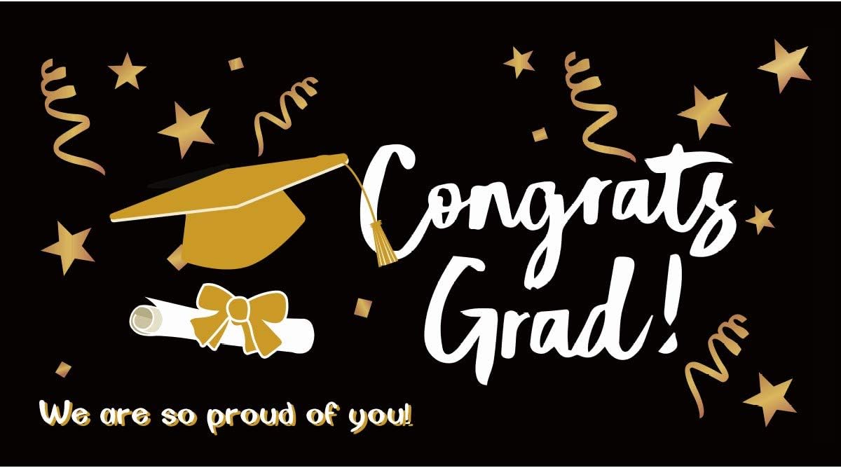 Graduation Banner 2023– Graduation Party Supplies 2023 - Extra Large 71” x 40” – 2023 Congrats Grad Decorations & Supplies