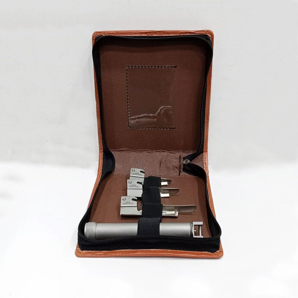 DESCO LED Laryngoscope Set with Infant/Pediatric Miller 00, 0 and 1 Type Blade - Image 5 thumbnail