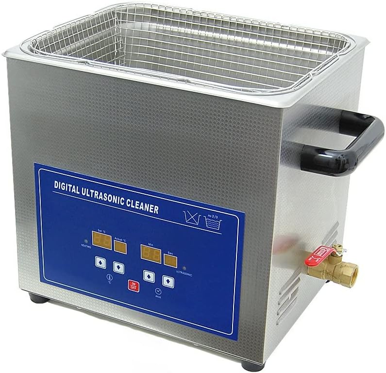 Jeken PS-40A Ultrasonic Cleaner 10 Liter 240 W 40,000 Hz Stainless Steel (110 V)