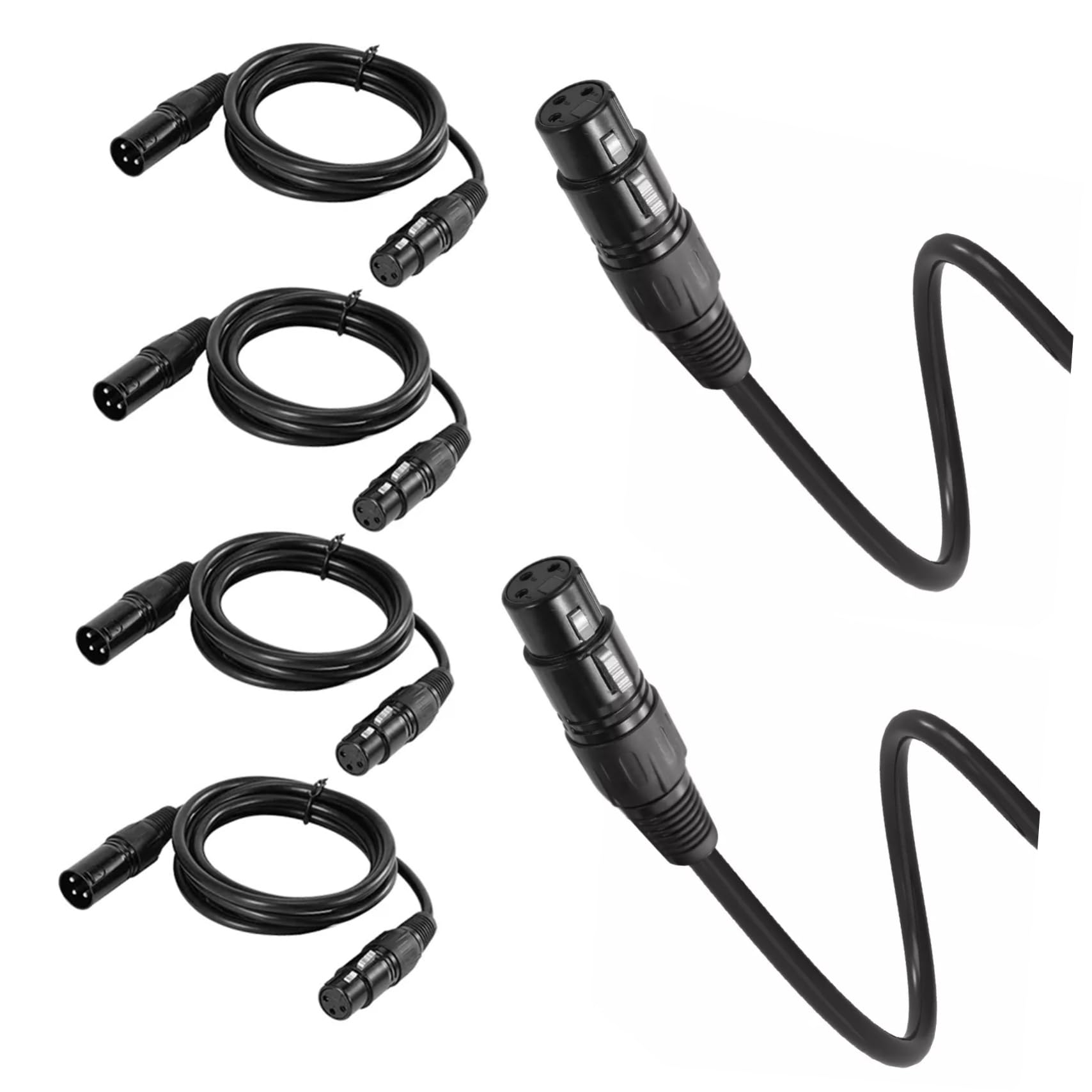 8pezzi Cavi Dmx Pin Per Illuminazione e Audio Cavo Di Collegamento Per Da Palco Cavo Versatile e e Facile Da Usare