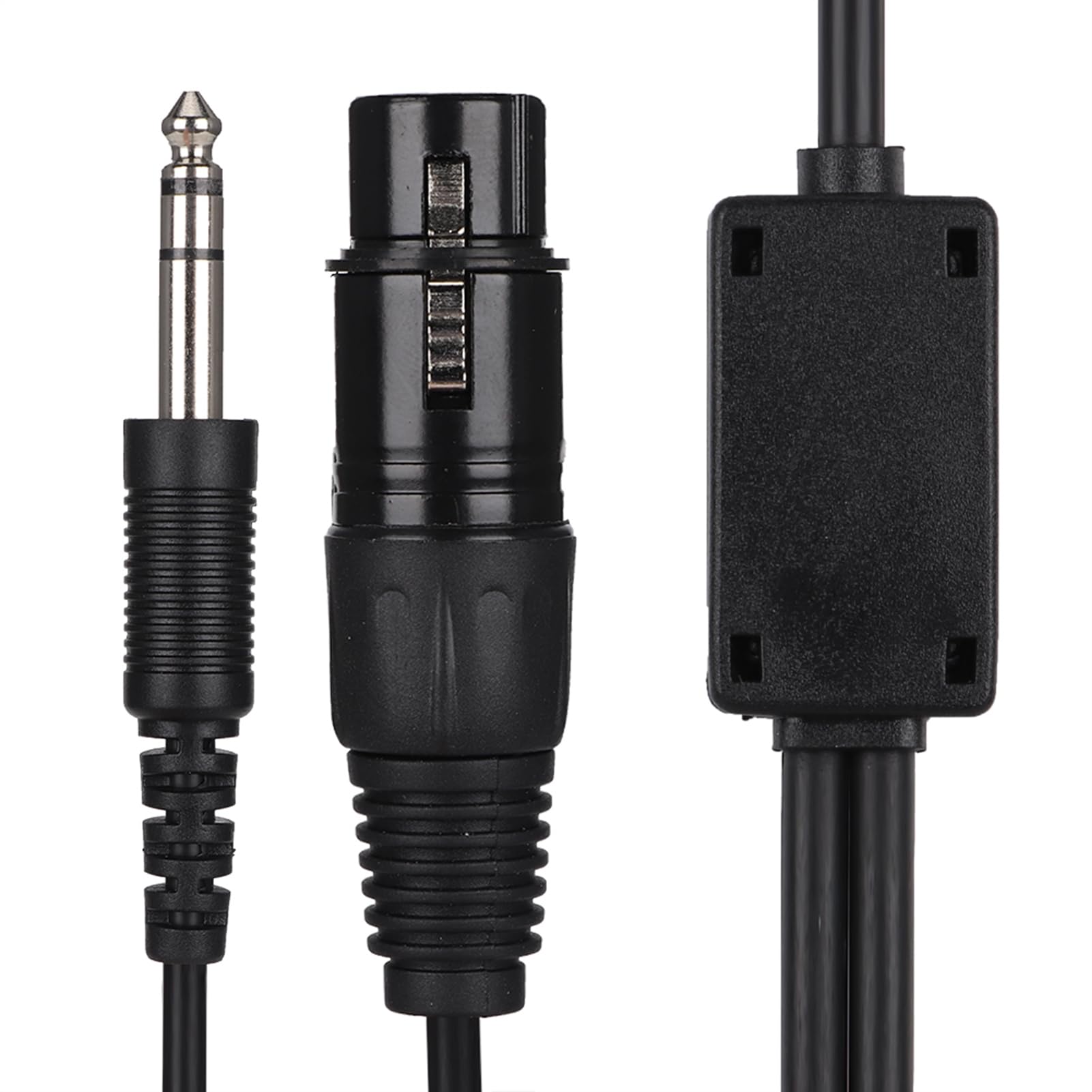 Kabel adaptera słuchawkowego Aviation podwójna wtyczka 5 -pinowa dla XLR do GA, trwały ed kabel czarny