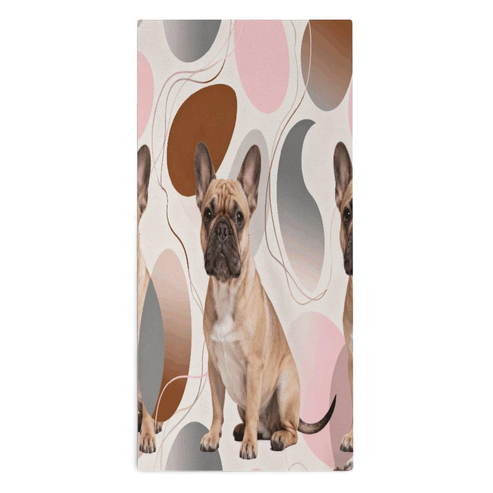 YUXBVKRS Luxury Bulldog Hand Towels for Bathroom 14x29 Inch