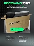 YHTAUTO Floor Mats Compatible with 2015-2023 Jeep Cherokee(Not for Grand Cherokee), All Weather TPE Car Mats, Custom Fit Black Front & Rear Full Set Floor Liner, Set of 3