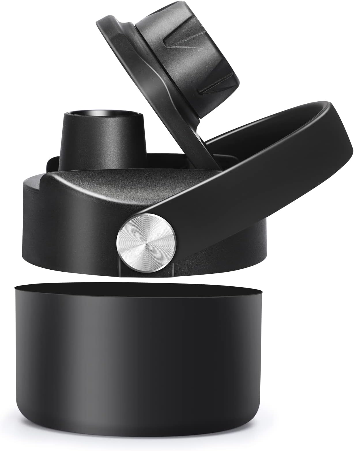 Wide Mouth Lid for Hydroflask Lid and Boot Set for Hydroflask 32oz and 40oz Water Bottles, Flip Up Twist Handle Cap for Hydroflask