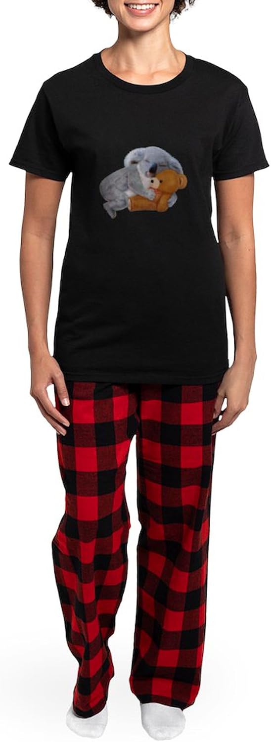 CafePress NAPTIME WITH TEDDY BEAR Pajamas Womens Novelty PJ Sleepwear