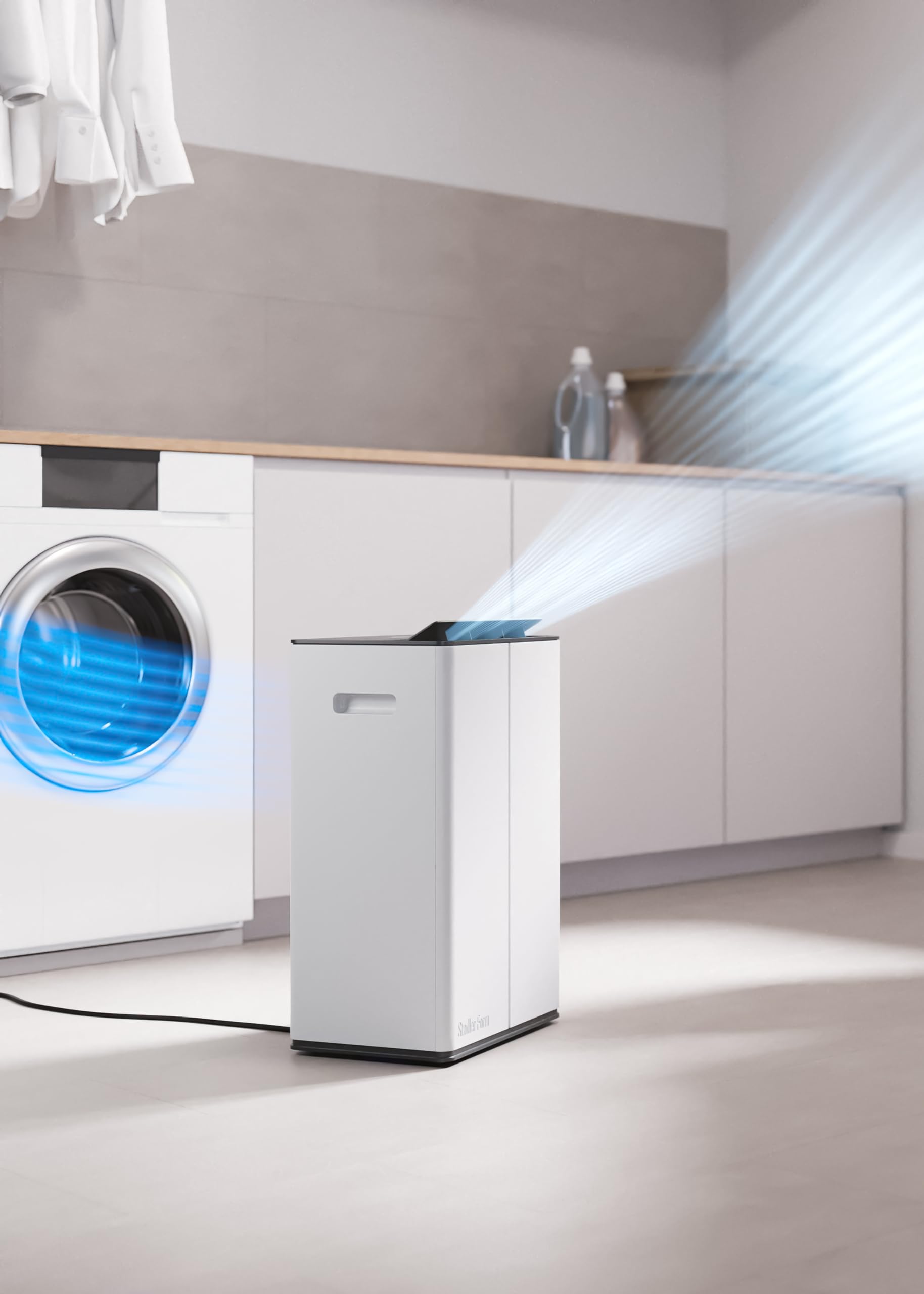 Stadler Form Lukas Smart Deumidificatore 20L con filtro HEPA per purificazione dell'aria opzionale, rimozione dell'umidità 24 ore, controllo app WiFi, modalità di asciugatura del bucato, grandi stanze