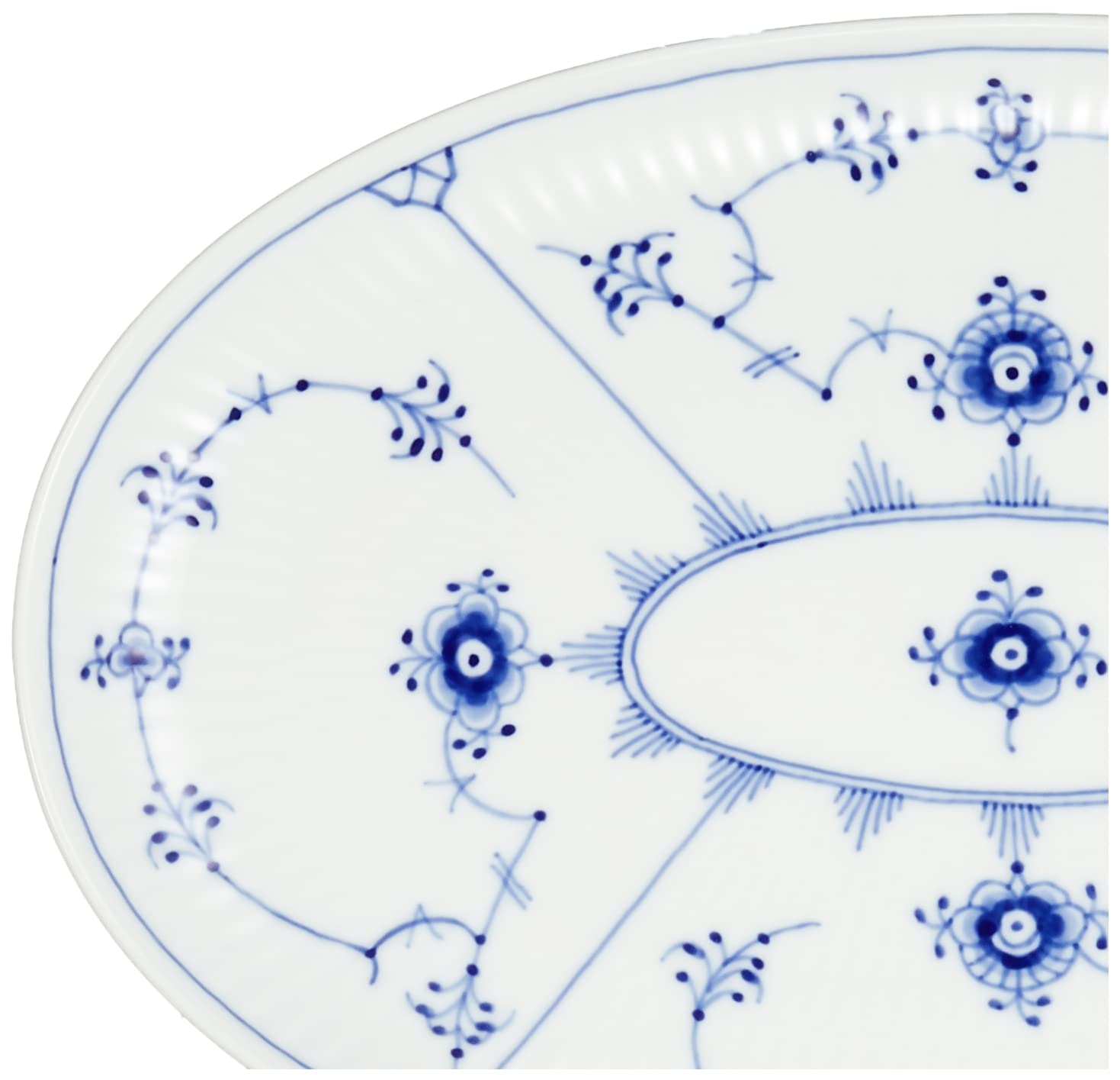 ロイヤルコペンハーゲン ブルーフルーテッド プレイン オーバルディッシュ ブルーフルーテッド プレイン オーバルディッシュ 36.5cm|ロイヤル