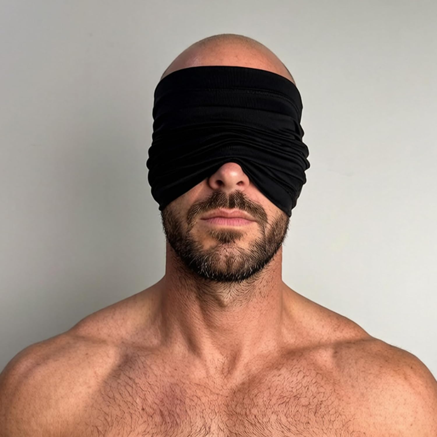 Black Eyeshade Stretch Flirting Mask for Adult Play Breathable Blindfold Eye Cover for Valentines Day