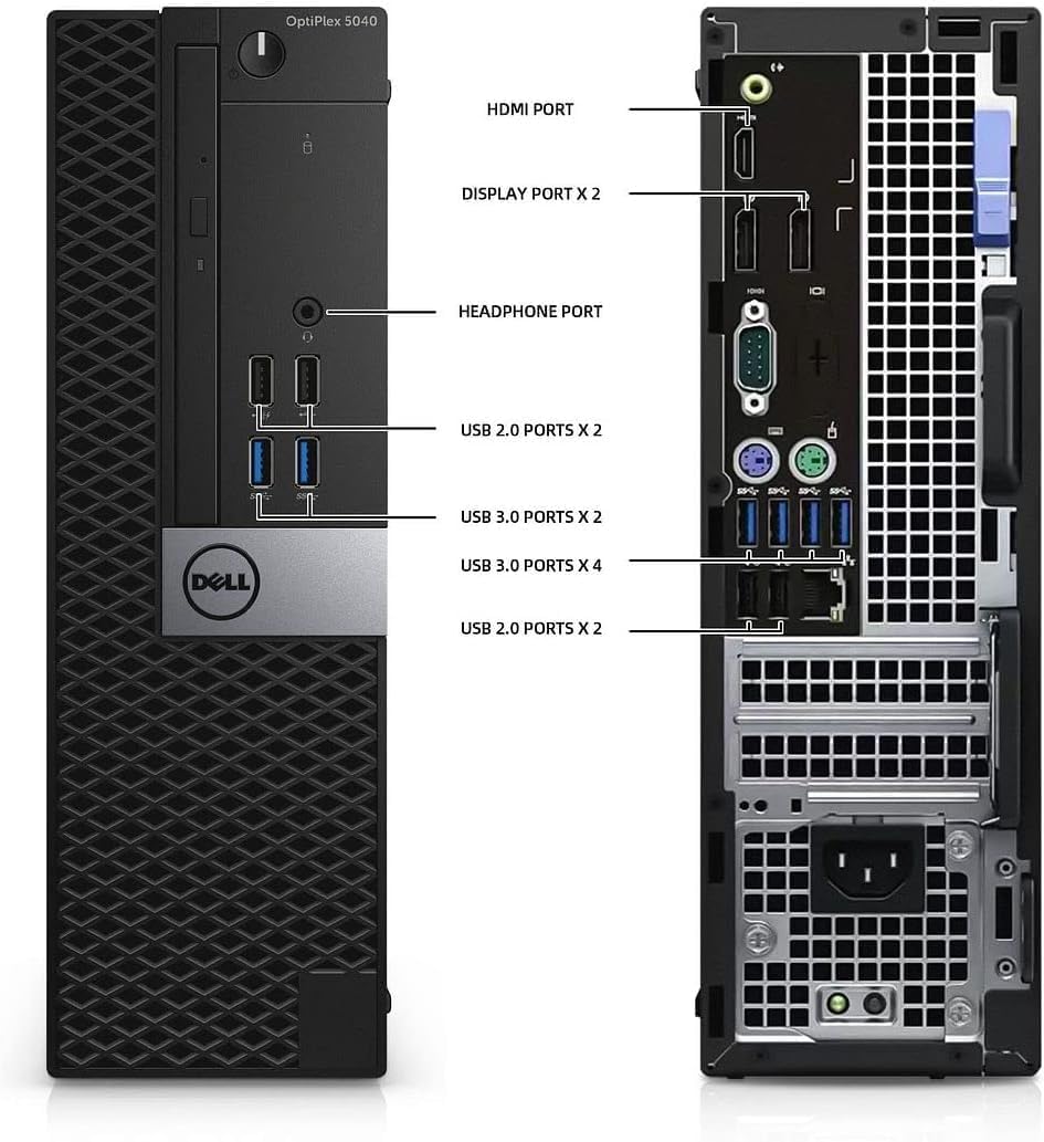 Dell OptiPlex 5040 SFF Desktop Computer PC, Intel Core i5-6500t 2.50GHz, 8GB RAM, 256GB SSD, WiFi, Bluetooth, HDMI, Keyboard and Mouse, Windows 11 Pro (Renewed)