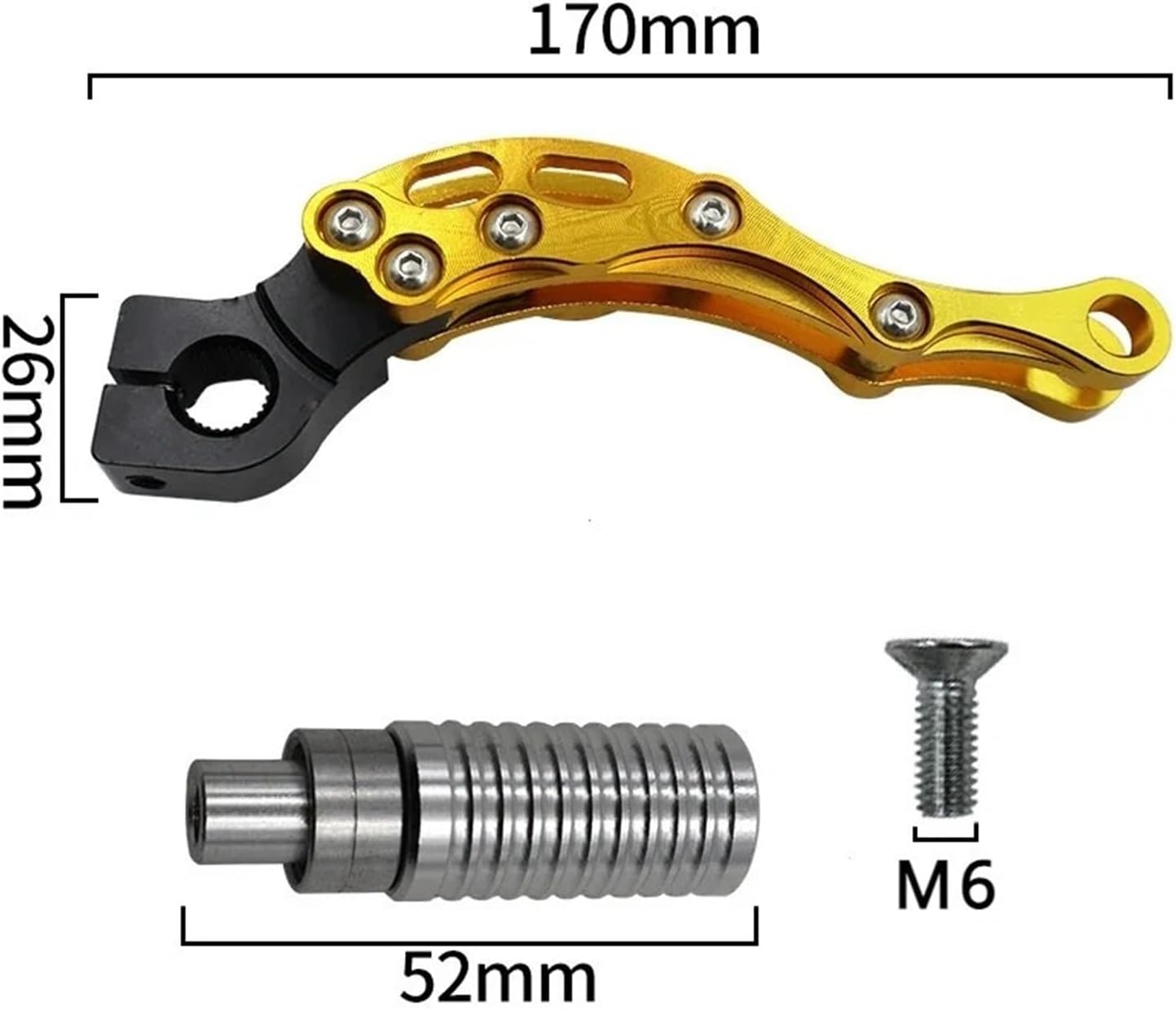 Kick Start Lever Motorcycle Engine Kick Start Starter Lever for JOG50,90,100 for Fuxi 100CC for Ghost Fire RSZ ZY100 for 139QMB Motorcycle Parts