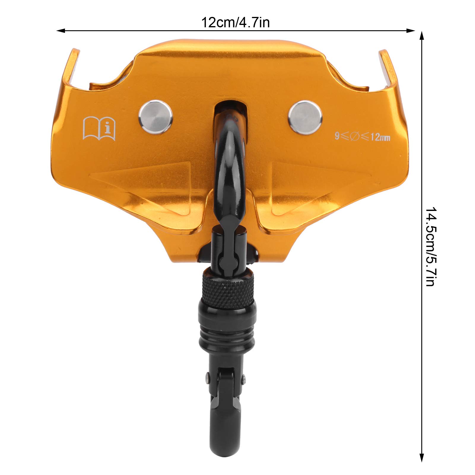 RiToEasysports de Polea Doble 20KN, de Polea de Cuerda de Aleación de Aluminio y Magnesio para Escalada en Roca, Montañismo, Rescates, Protección de Ingeniería, Trabajos de Construcción de
