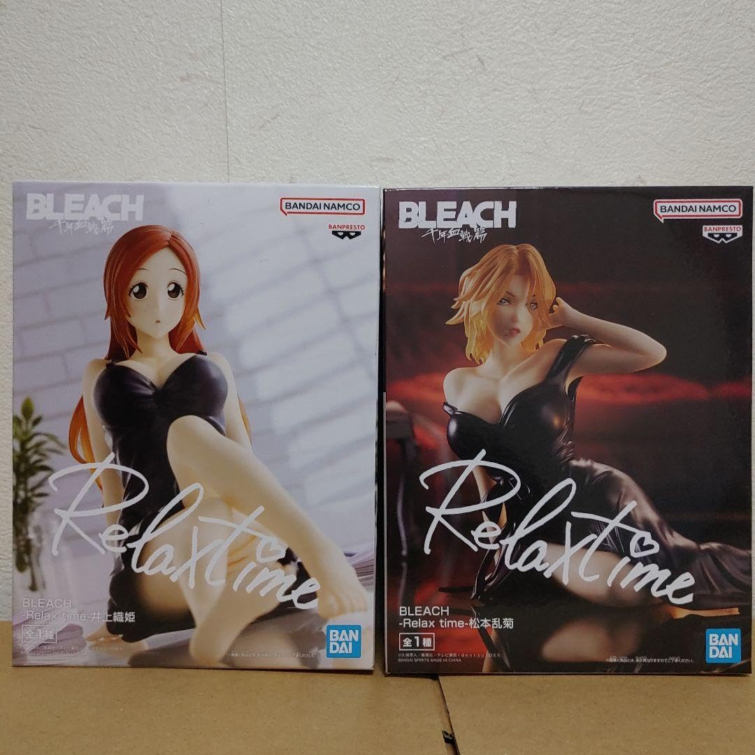 BLEACH Relax time フィギュア 5個セット 松本乱菊 井上織姫 Amazon.co.jp: BLEACH ブリーチ フィギュア Relax time 松本乱菊 井上