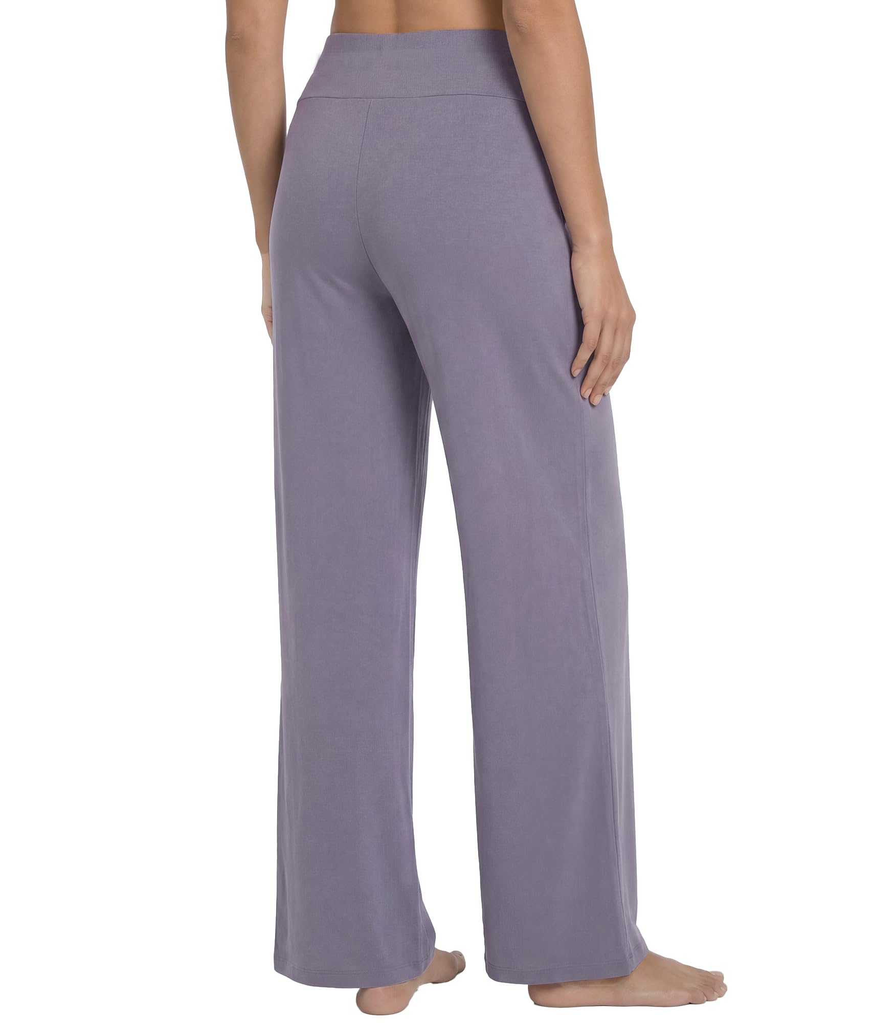 WiWi Pantalon de détente en bambou pour femme - Pantalon de pyjama extensible et décontracté