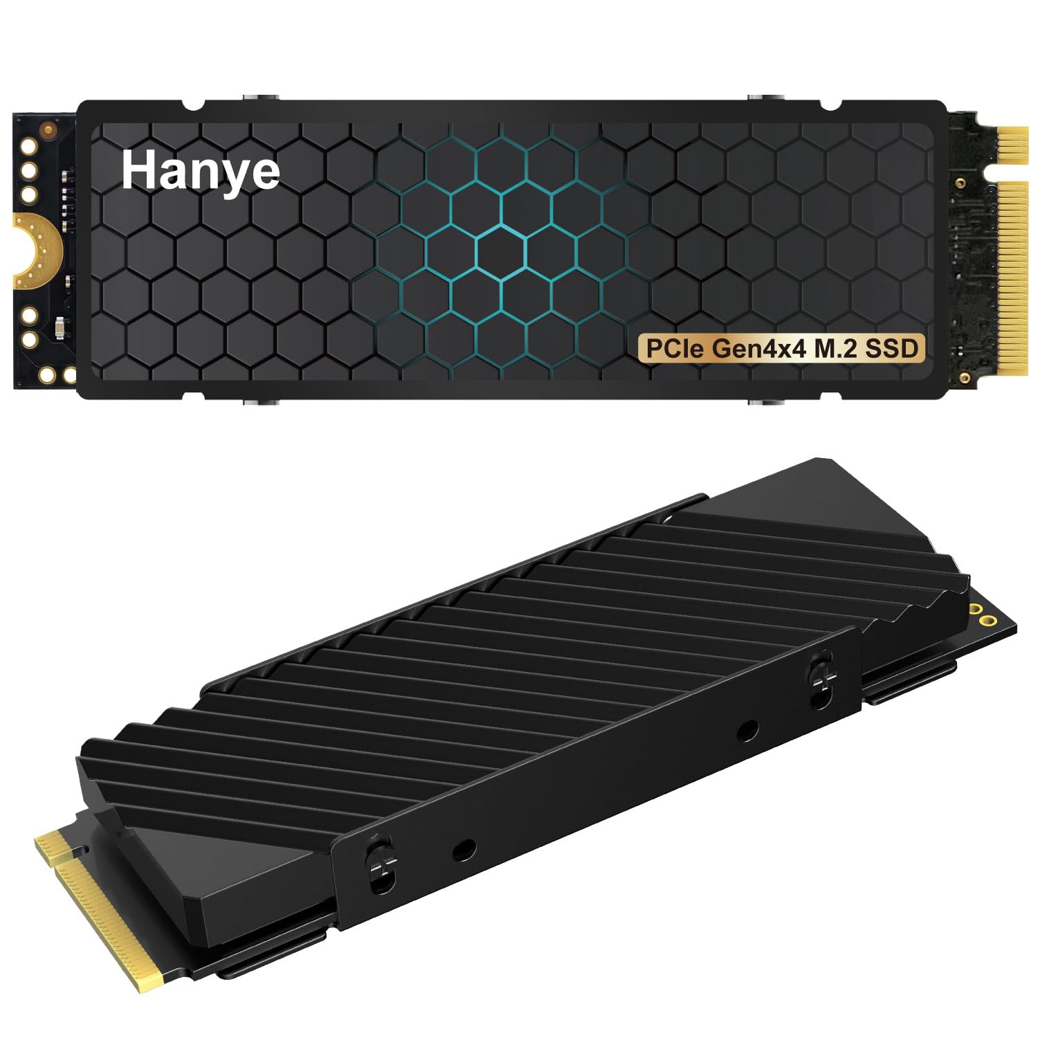 Amazon | Hanye SSD 512GB PCIe Gen4x4 M.2 NVMe 2280 ヒートシンク