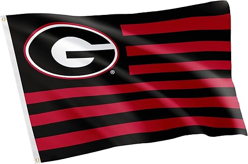 Desert Cactus Bandera de la Universidad de Georgia Bulldogs UGA Dawgs banderines 100 poliéster para interiores y exteriores 3 x 5 nación