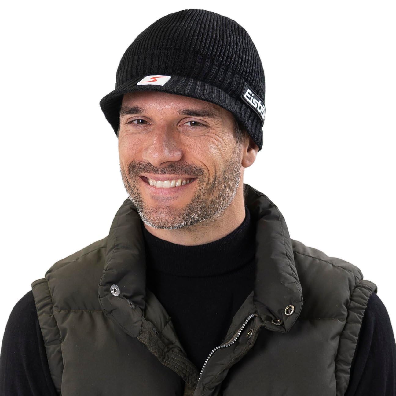 Eisbär Czapka Cap SkipoolKobiety/Mężczyźni - Made in Austria Beanie narciarska czapki Z daszkiem, podszewką, podszewką Zima