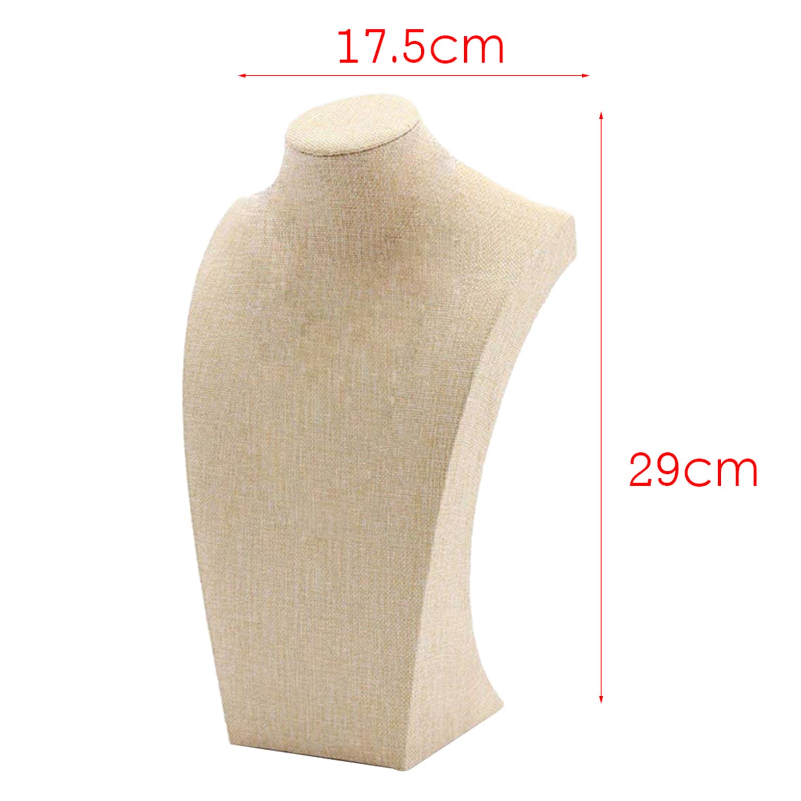 Sharplace 4 Stück Schmuckbüste, Halskette Schmuck Display, Linen Necklace Bust Display Pendant Jewelry Holder Organizer für Store Zuhause Schmuck Aufbewahrung und Präsentation