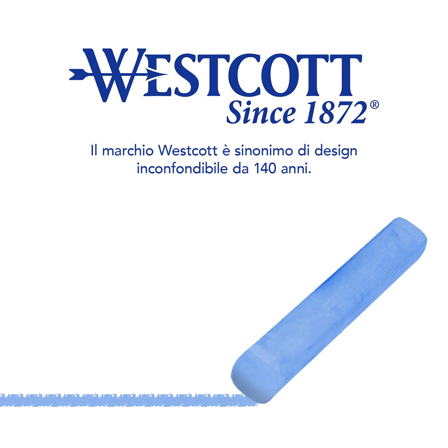 Westcott Gessetti Colorati 1,2 cm Diametro 8,5 cm Lunghezza Confezione Risparmio