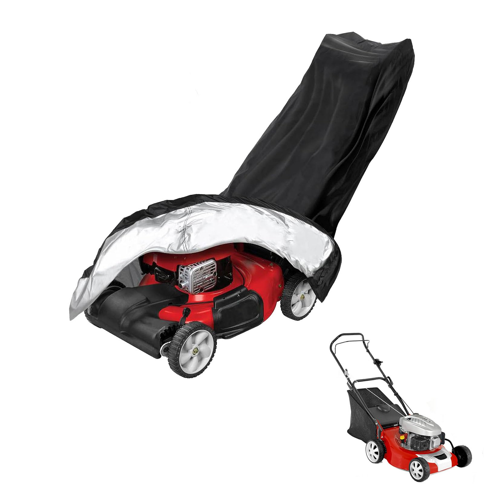 lawnmower cover Compatible with Cobra M46C ,waterproof and sun,suitable for indoor and outdoor use all year round, comes with a storage bag — image 1