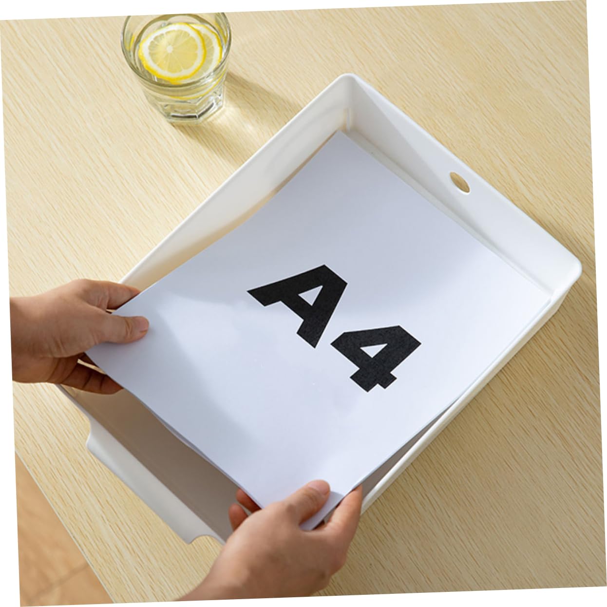 SHINEOFI 4pezzi Organizzatore Da Scrivania in Pp Per Ufficio e Dormitorio Scaffale Per Compiti e Vassoio Portadocumenti Per Letteratura e Cancelleria