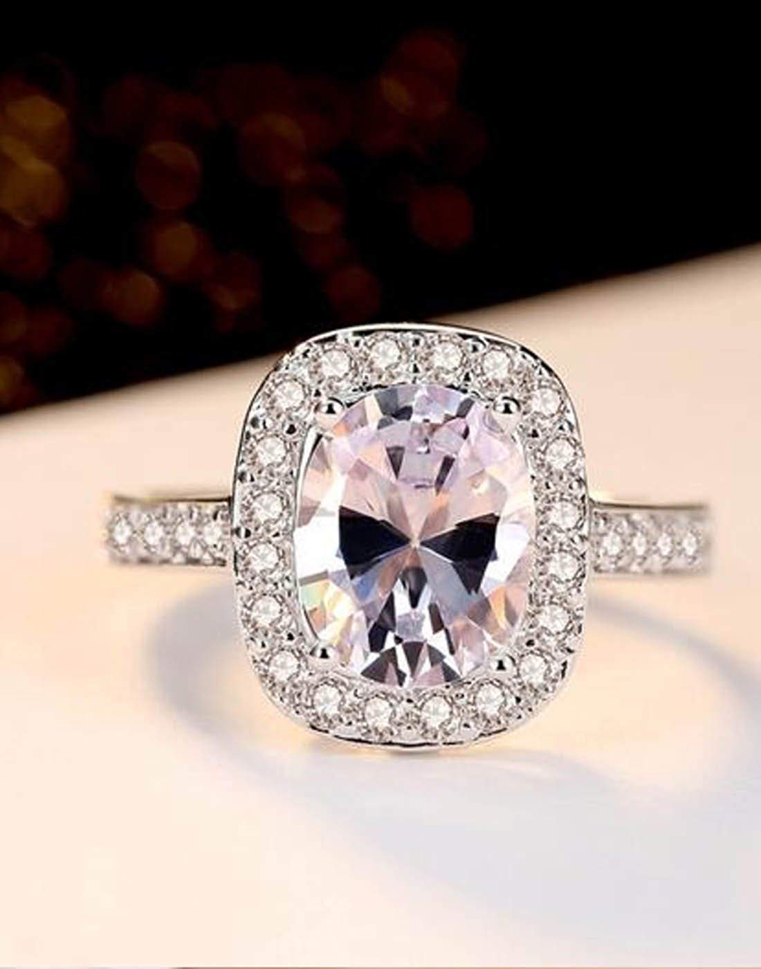 AAA Solitaire Plated Ring (9851r)
