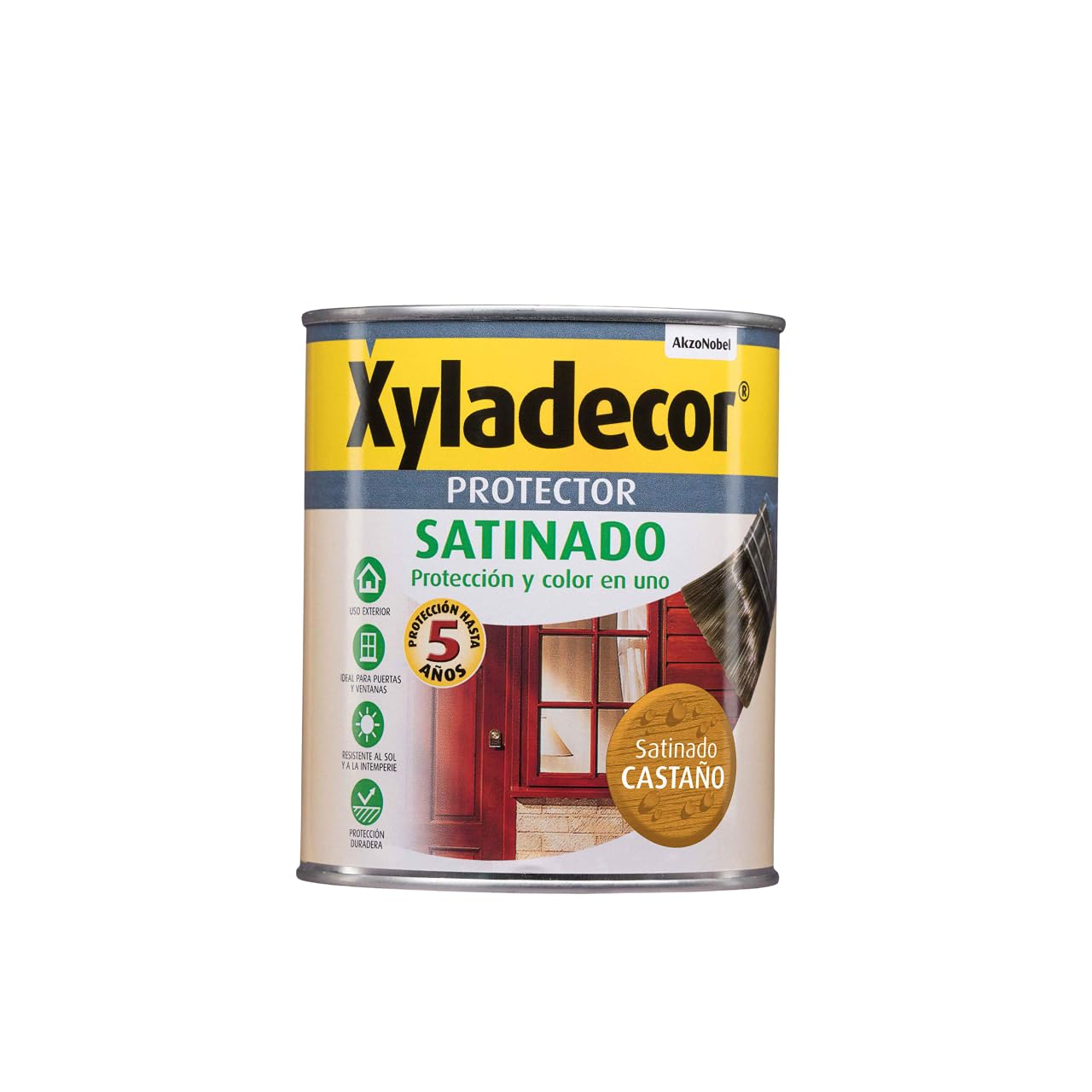 Xyladecor Protector para madera Satinado Castaño 750 ml