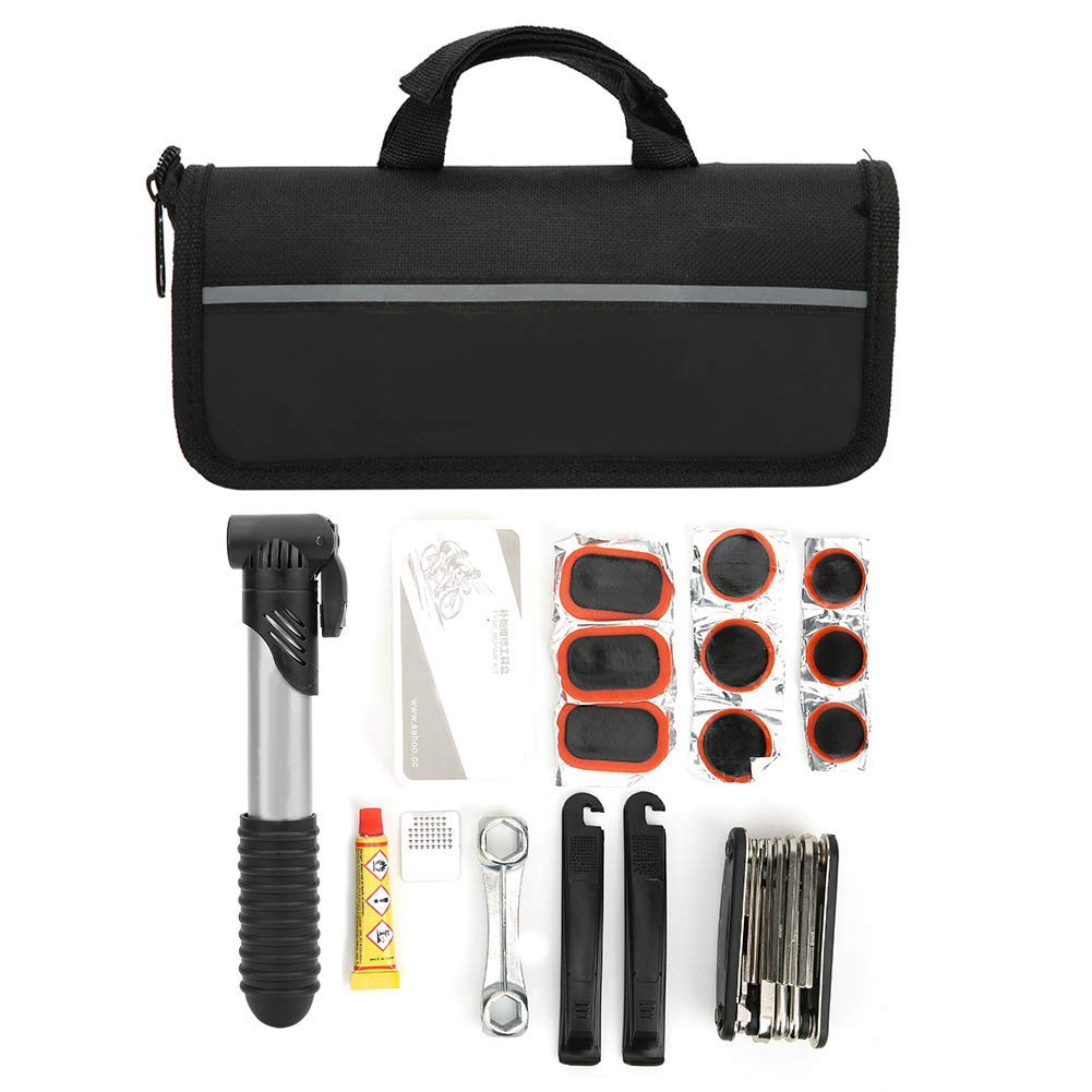 LIGHTER HOUSEBike Repair Kit-Bicycle Tool kit with Pump and Bag, Bike Tire Repair Kit with 2 Sizes of Tire Patches16 in 1 Bike Multi-Tool, and Tyre Levers for Home Bike/Mountain Bike (B0D29GXS5T) Amazon Price History, Amazon Price Tracker