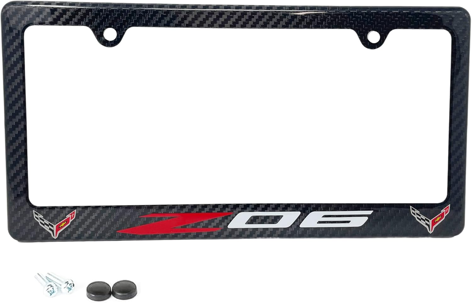 C8 Z06 Corvette Carbon Fiber License Plate Frame for All Next Generation 2020-2026 Corvettes