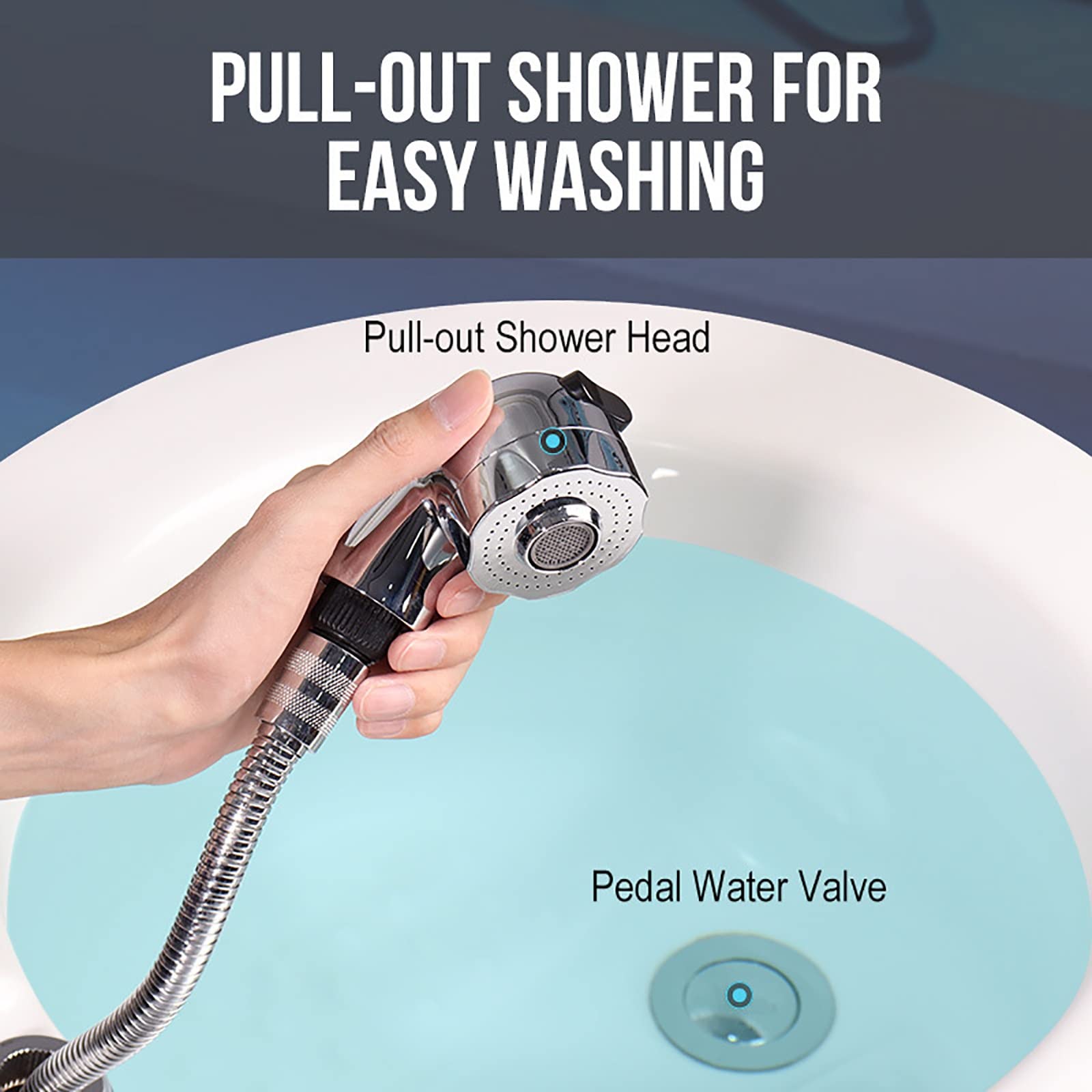 Fussbad Fussbadewanne Fussbadewanne Mit Massage Für Fußstress Entlastung Für Pediküre Einweichen Füße Wellness Entgiftung Entspannung, Gegen Hornhaut, Fußpilz Und Mehr (Size : Bath+Pedicure)