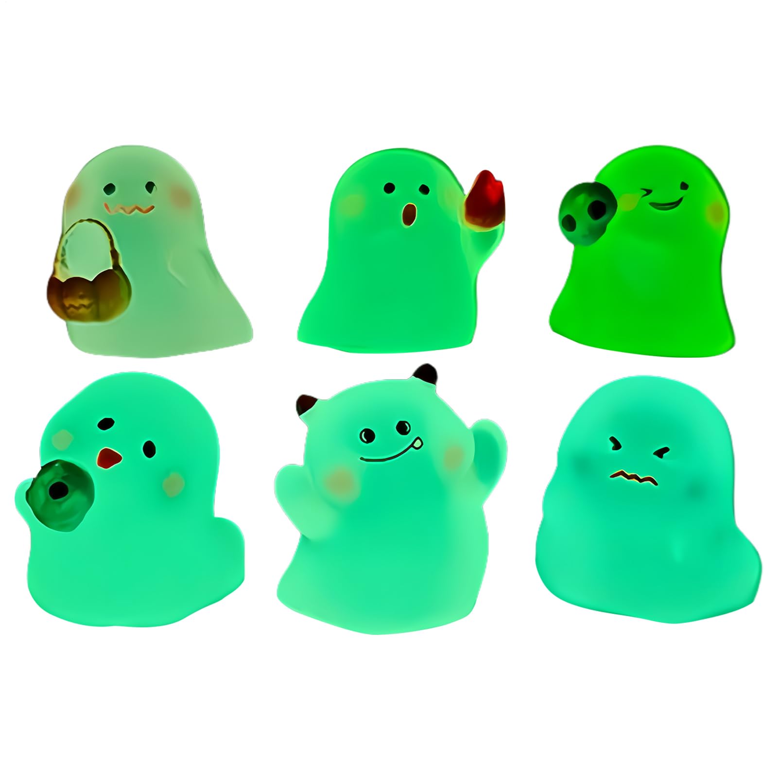 Ghost Statue,Halloween Cute Ghost Table Decor | Luminous Ornaments Figure for Home Apartment Dorm Bedside Nursery Desk Workplace