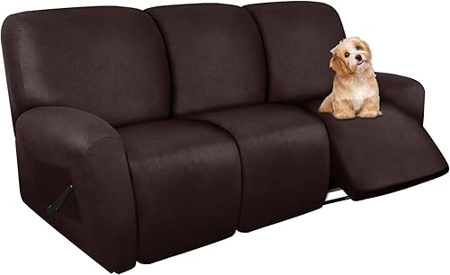 Vista 308 de molasofa Fundas de cuero para sillas reclinables, fundas para sillas reclinables grandes para silla reclinable, 4 piezas, fundas lavables que se