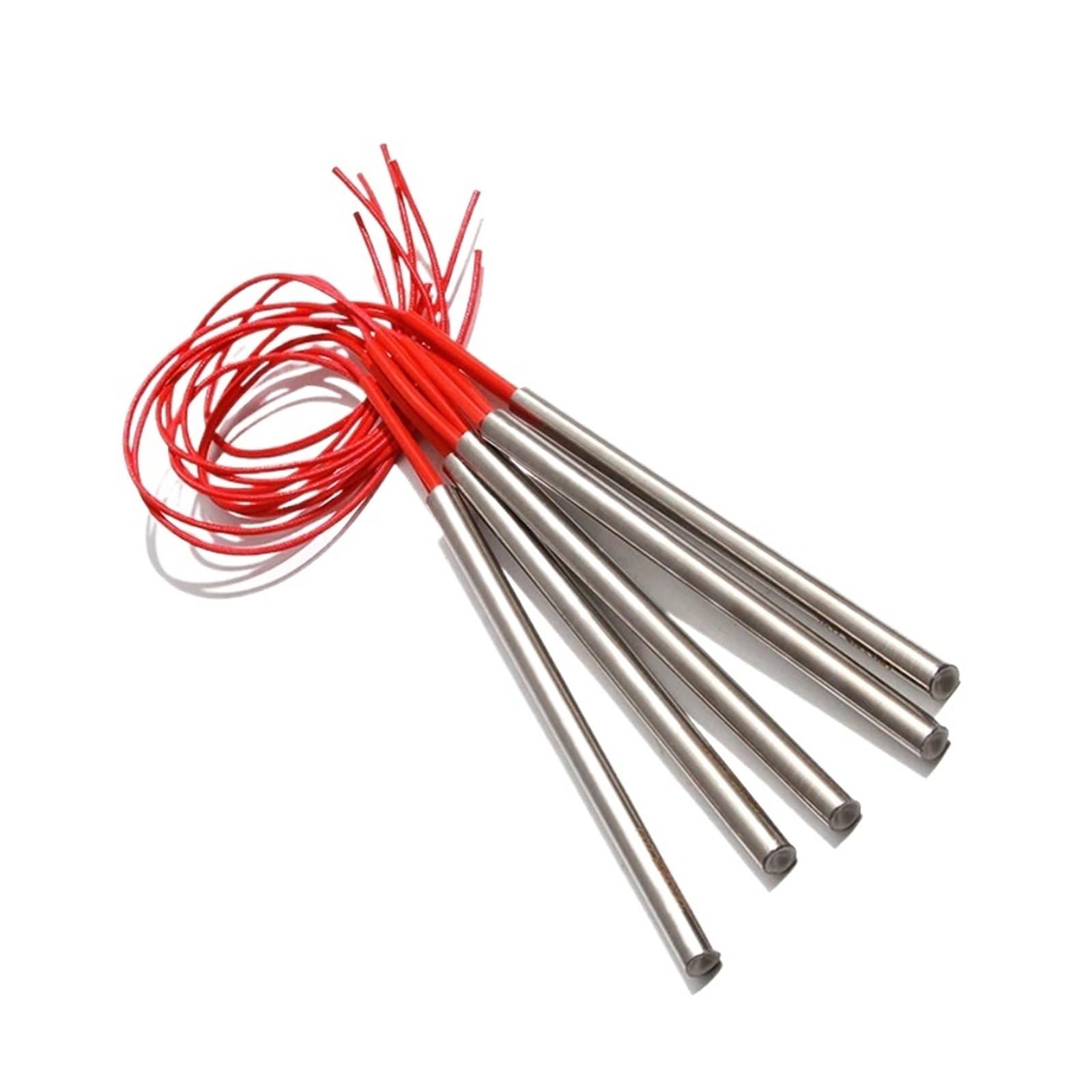 Kolpgf 2Pcs 220V 6Mm Electric Cartridge Heater High Temperature Tubular Heating Element 140-200Mm 200W-300W(220V,6X140mm 200W)