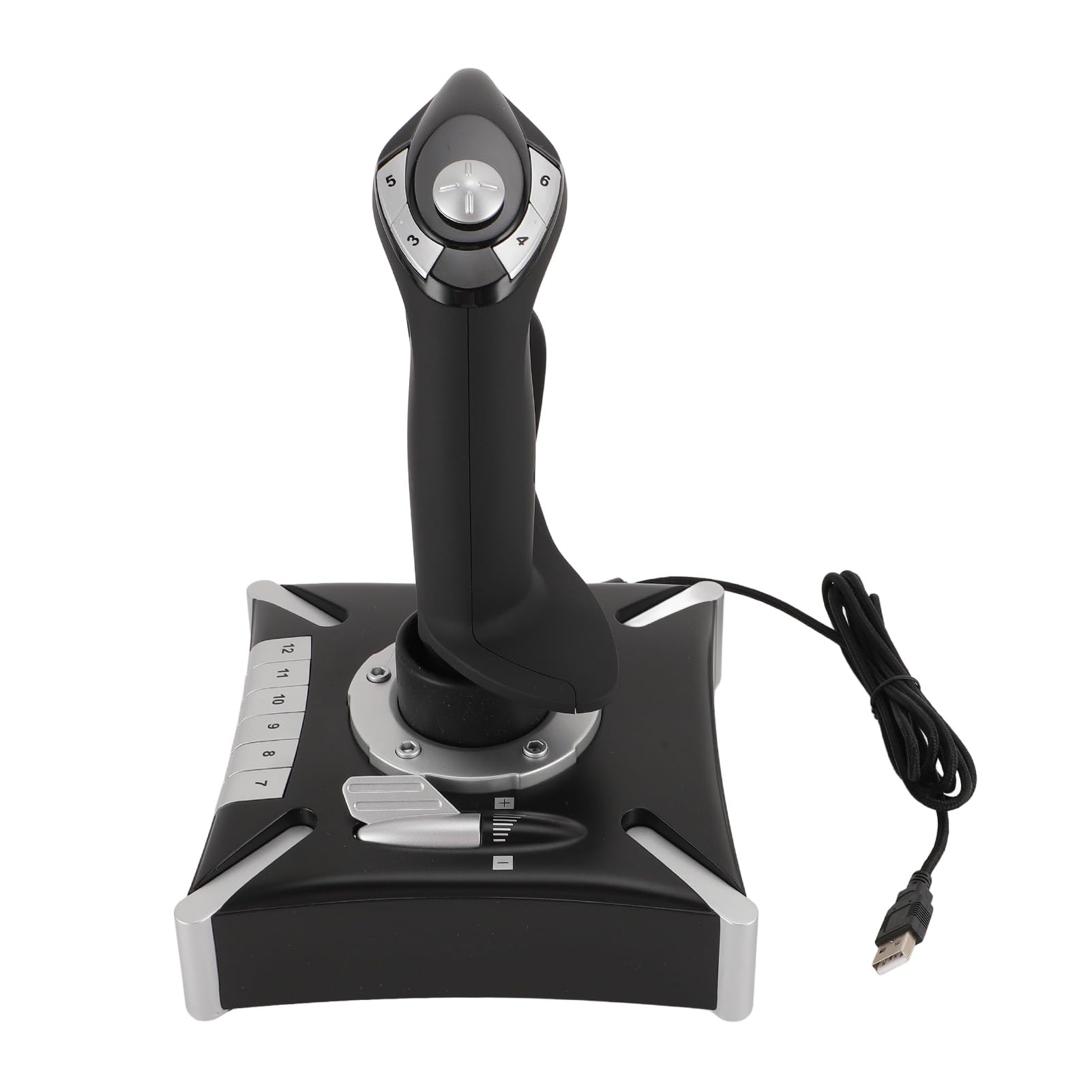 SENECESLI Symulator Lotu, Sterowanie Symulatorem Lotu Symulowana Napinowy Strotle Ster 8 Way z Wibracjami na PC