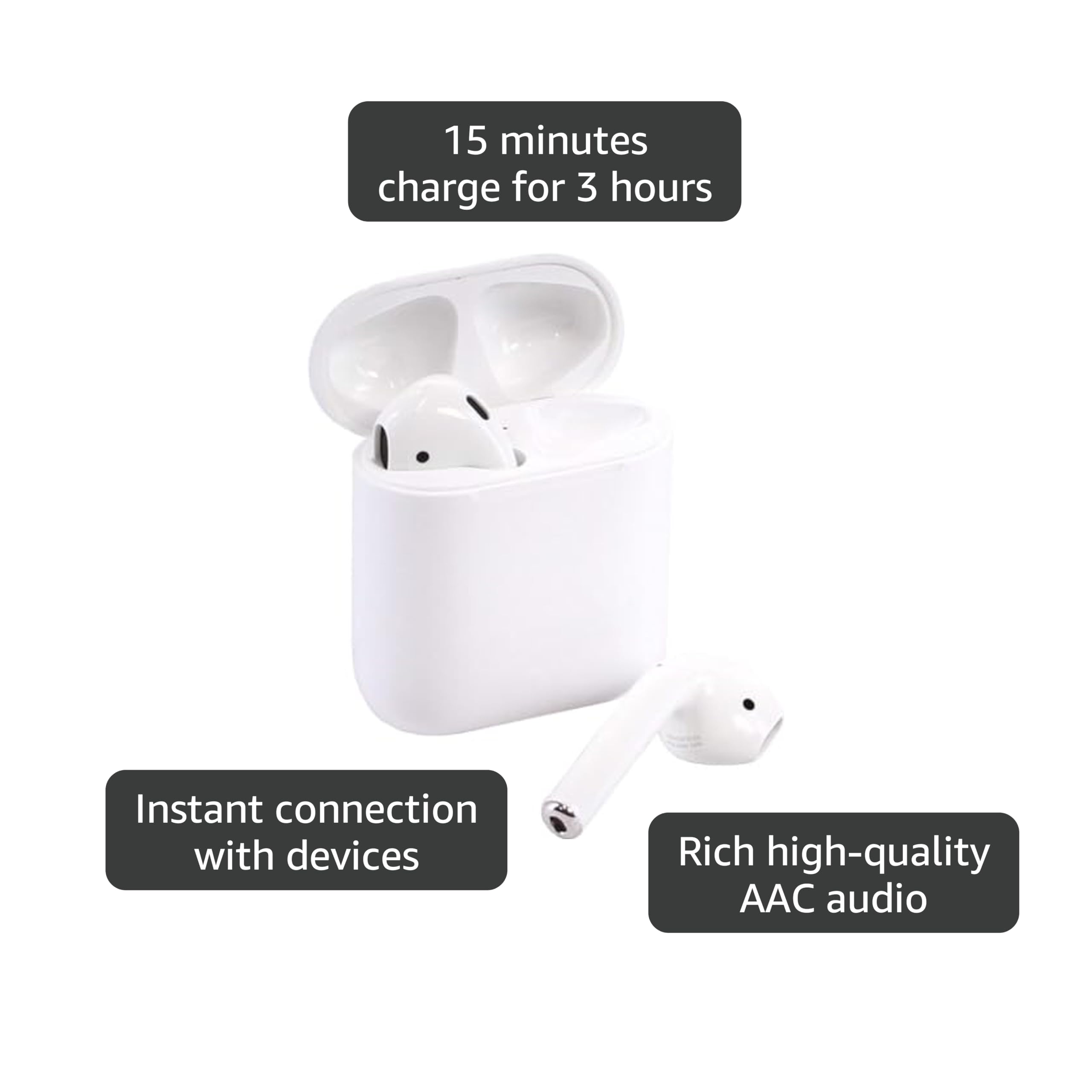 Amazon.com: Apple MMEF2AM/A AirPods Wireless Bluetooth Headset for