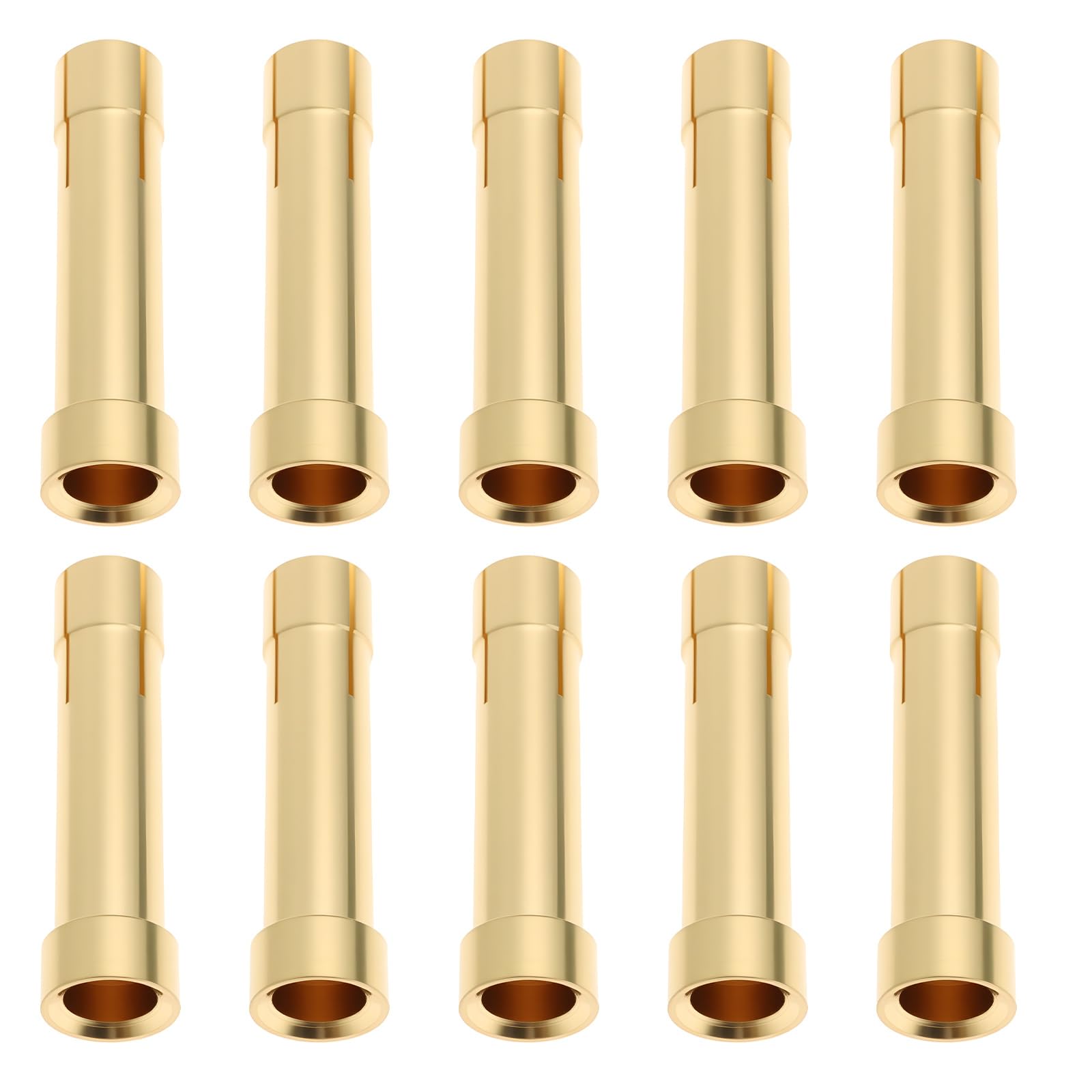 eMagTech 10pcs Banana Soldering Connector 4mm Female to 5mm Male for Remote Control Battery Motor Connection Device