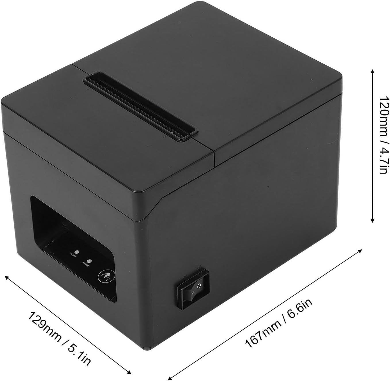 LUCKDANO Thermal Receipt Printer dimensions