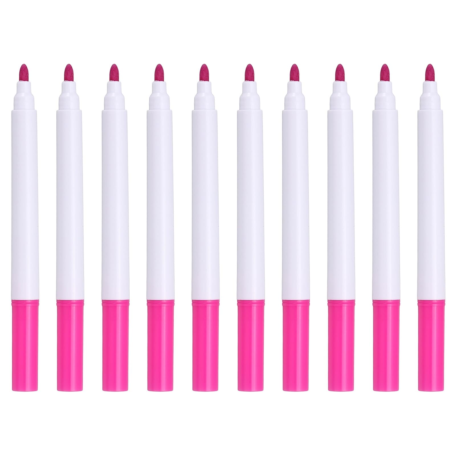 PATIKIL Liquid Chalk Markers, 10 Pcs Chalk Board Dry Wet Erase Pens Fine Tip Washable Window Marker Pens for Blackboard Home Kitchen Fridge Calendar Whiteboard Clear Glass, Hot Pink
