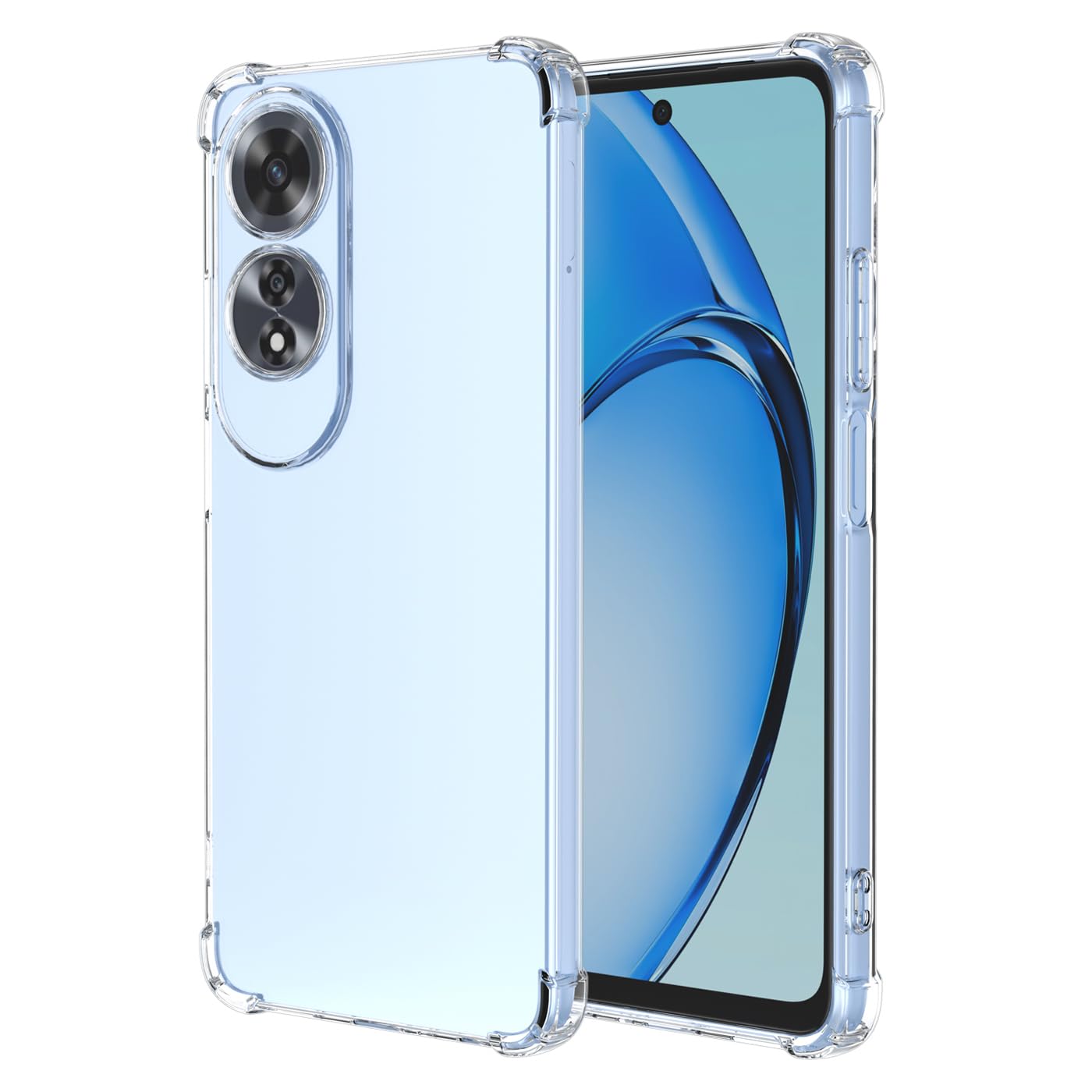 Custodia Per Oppo A40/A40m/A60 Con 2 Vetri Temperati - Trasparente, Antiurto E Sottile - Foto 5