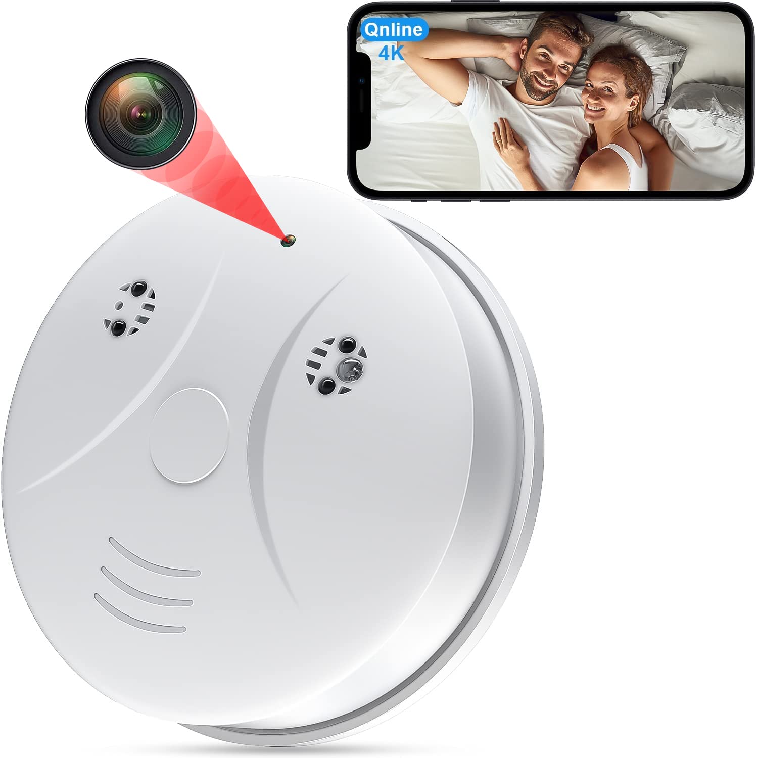 4K Hidden Camera Wifi Smoke Detector